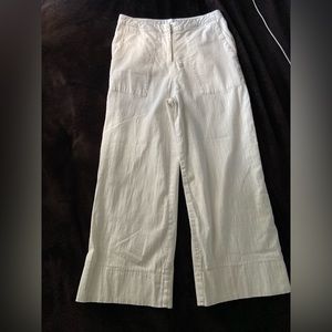 White summer pants sugar plum culottes white